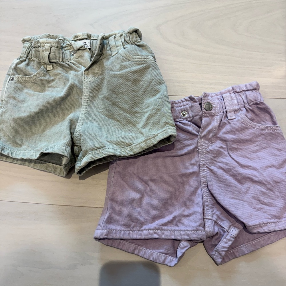 Zara baby girl shorts like new 12-18